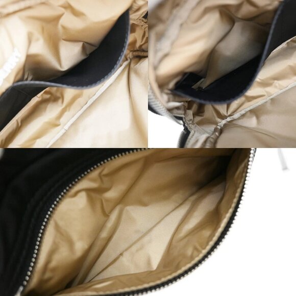 BURBERRY Logo Clutch Pouch Bag Nylon Black SHW 65RF576 - Picture 13 of 16